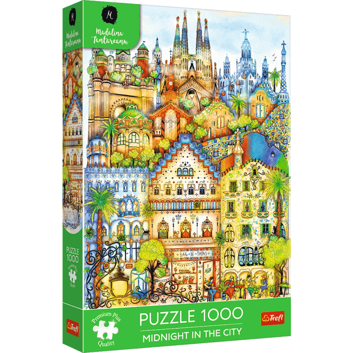 Puzzle Premium Plus Quality 1000 el. Madalina Tantareanu: O północy w Barcelonie - opakowanie Puzzle Premium Plus Quality 1000 el. Madalina Tantareanu: O północy w Barcelonie - opakowanie