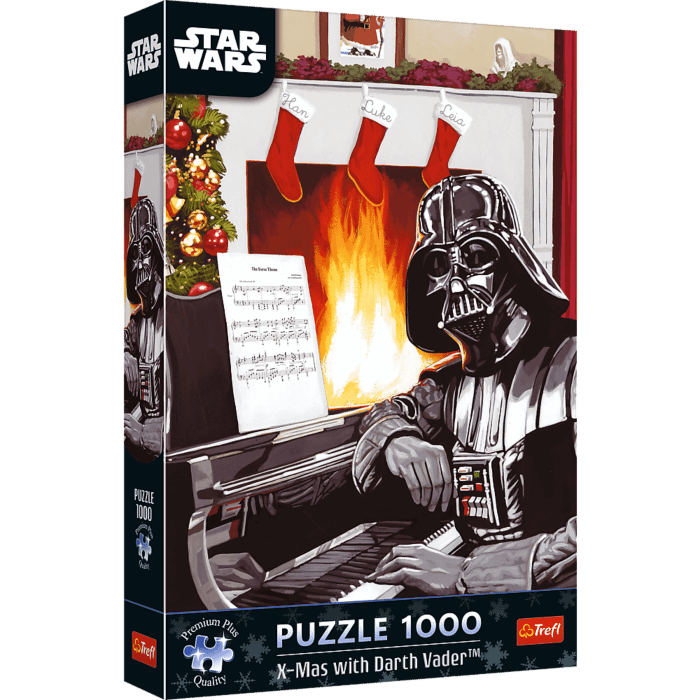 Puzzle Premium Plus Quality Star Wars 1000 el. Święta z Darth Vader - opakowanie