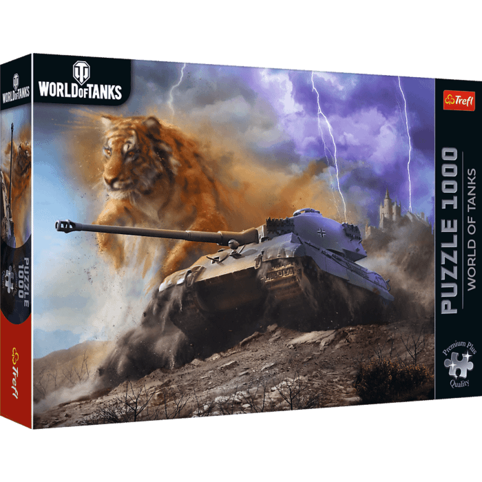 Puzzle Premium Plus Quality 1000 el. World of Tanks: Tygrys II - opakowanie Puzzle Premium Plus Quality 1000 el. World of Tanks: Tygrys II - opakowanie