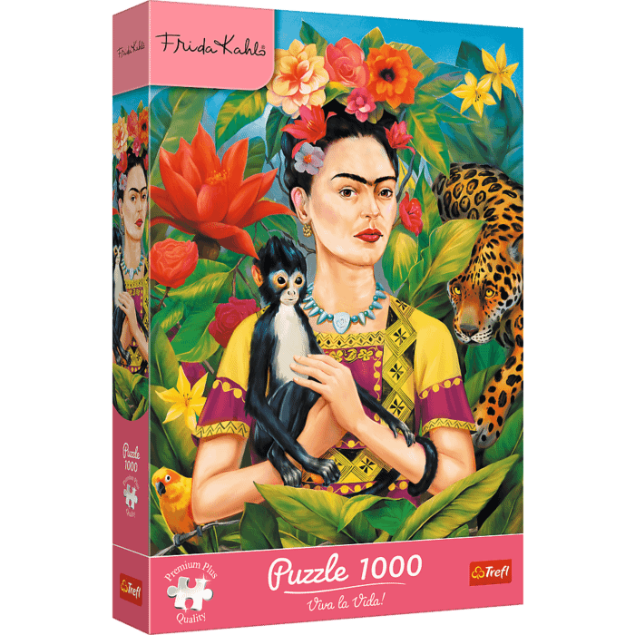 Puzzle Premium Plus Quality Frida Kahlo 1000 el. Portret w dżungli - opakowanie Puzzle Premium Plus Quality Frida Kahlo 1000 el. Portret w dżungli - opakowanie