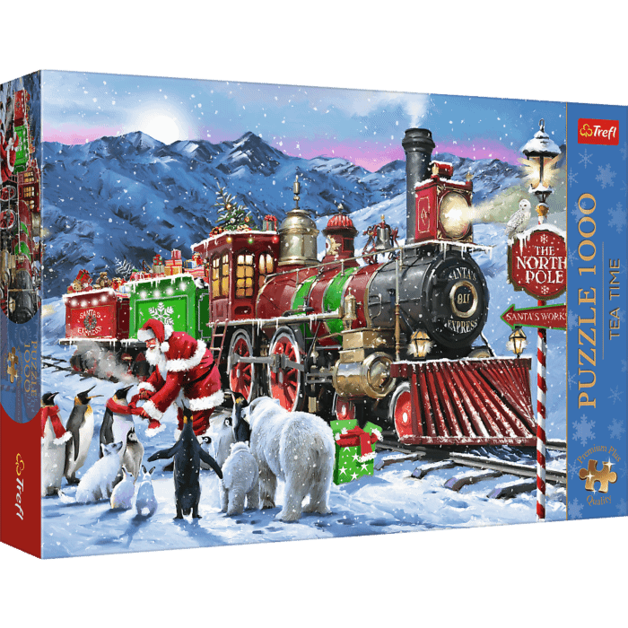 Puzzle Premium Plus Quality 1000 el. Tea Time: Świąteczny pociąg - opakowanie Puzzle Premium Plus Quality 1000 el. Tea Time: Świąteczny pociąg - opakowanie