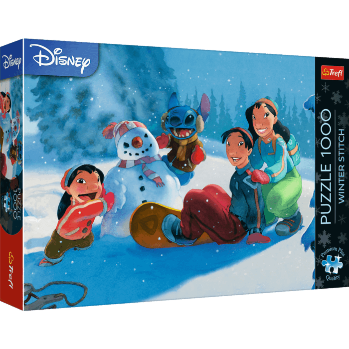 Puzzle Premium Plus Quality 1000 el. Lilo & Stitch, Zimowy Stitch - opakowanie