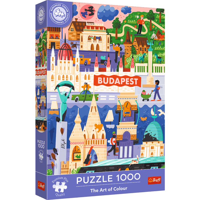 Puzzle 1000 el. Premium Plus Quality, Mistrzostwa Europy, The Art of Colour: Budapeszt, Węgry - opakowanie Puzzle 1000 el. Premium Plus Quality, Mistrzostwa Europy, The Art of Colour: Budapeszt, Węgry - opakowanie
