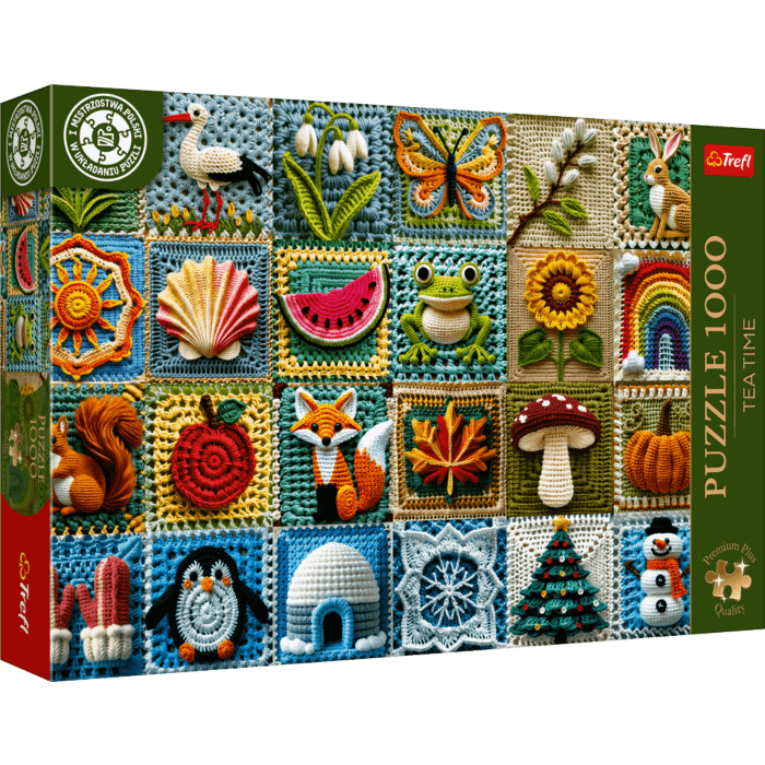 Puzzle 1000 el. Premium Plus Quality, Mistrzostwa Polski, Szydełkowanie - Cztery Pory Roku