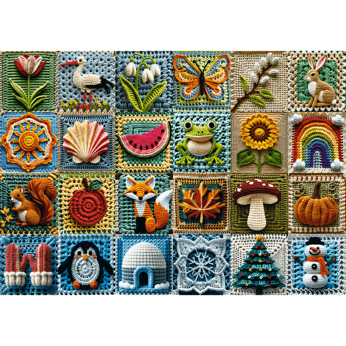Puzzle Premium Plus Quality Tea Time 1000 el. Szydełkowanie