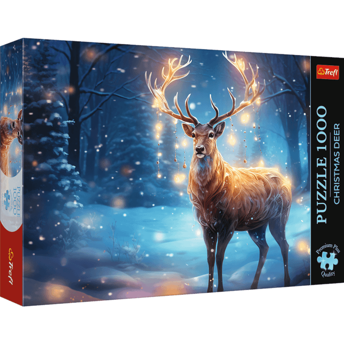 Puzzle Premium Plus Quality 1000 el. Świąteczny jeleń - opakowanie