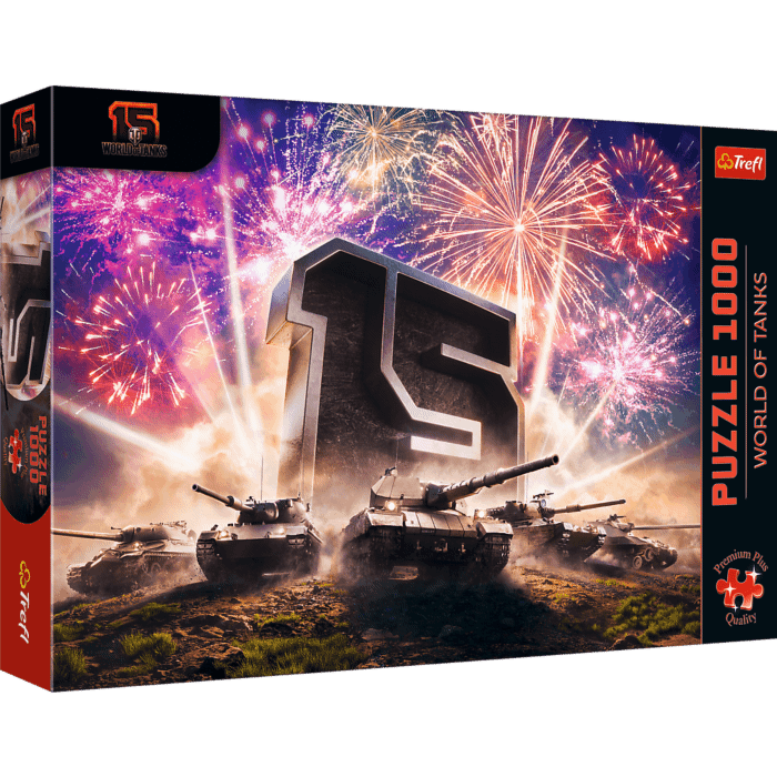 Puzzle Premium Plus Quality 1000 el. 15-lecie World of Tanks - opakowanie