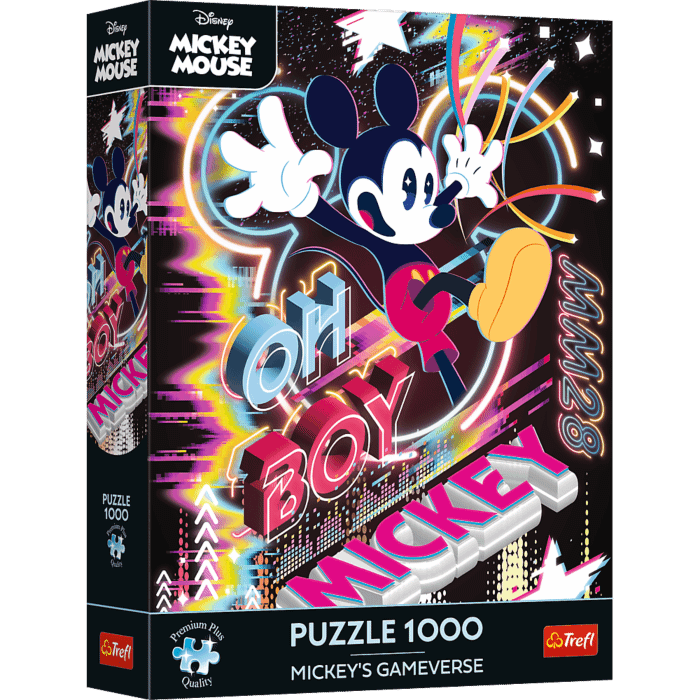 Puzzle Premium Plus Quality Disney 1000 el. Wirtualny świat Myszki Miki - opakowanie