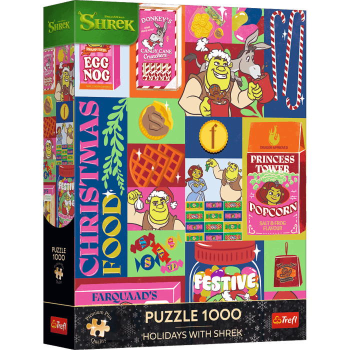 Puzzle Premium Plus Quality 1000 el. Święta ze Shrekiem - opakowanie