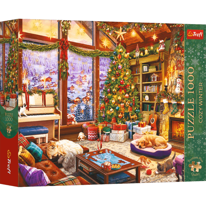 Puzzle Premium Plus Quality Cozy Winter 1000 el. Świąteczny wieczór - opakowanie