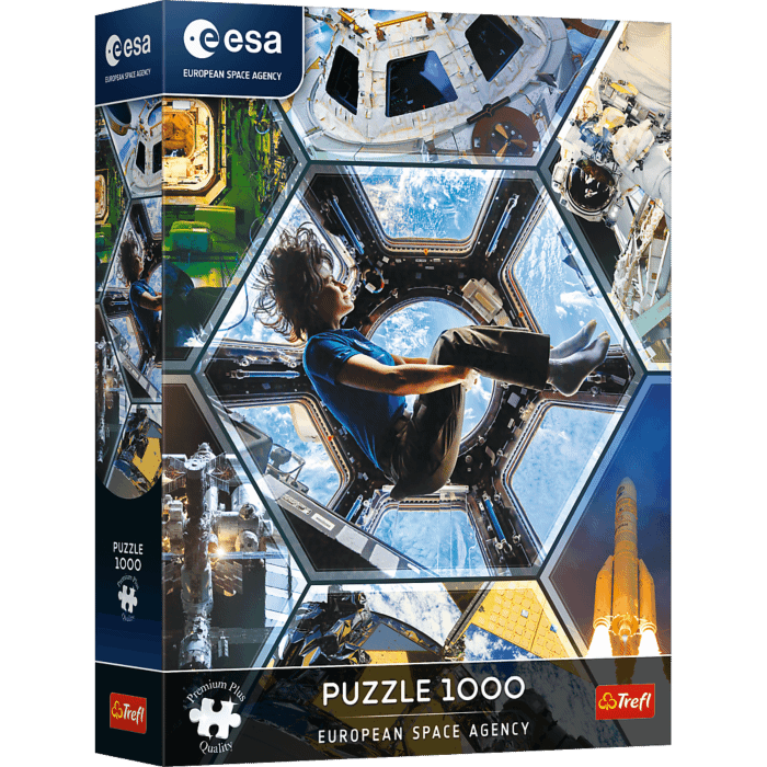 Puzzle 1000 el. Premium Plus Quality, European Space Agency, Wyprawy kosmiczne - opakowanie