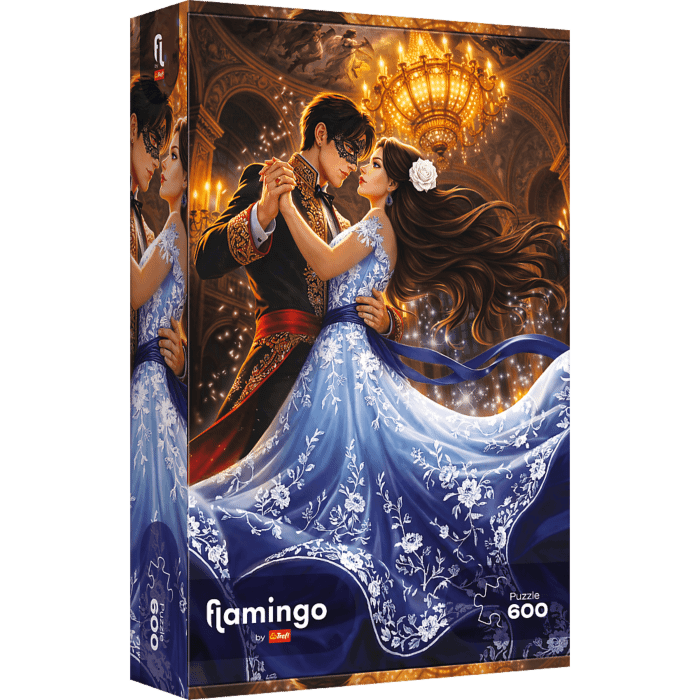 Puzzle 600 el. Flamingo by Trefl, Romantasy - opakowanie 