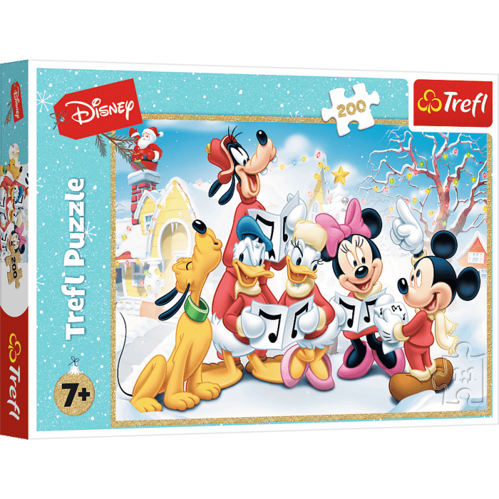 Puzzle 200 el. Mickey Mouse Świąteczny Czas - opakowanie Puzzle 200 el. Mickey Mouse Świąteczny Czas - opakowanie