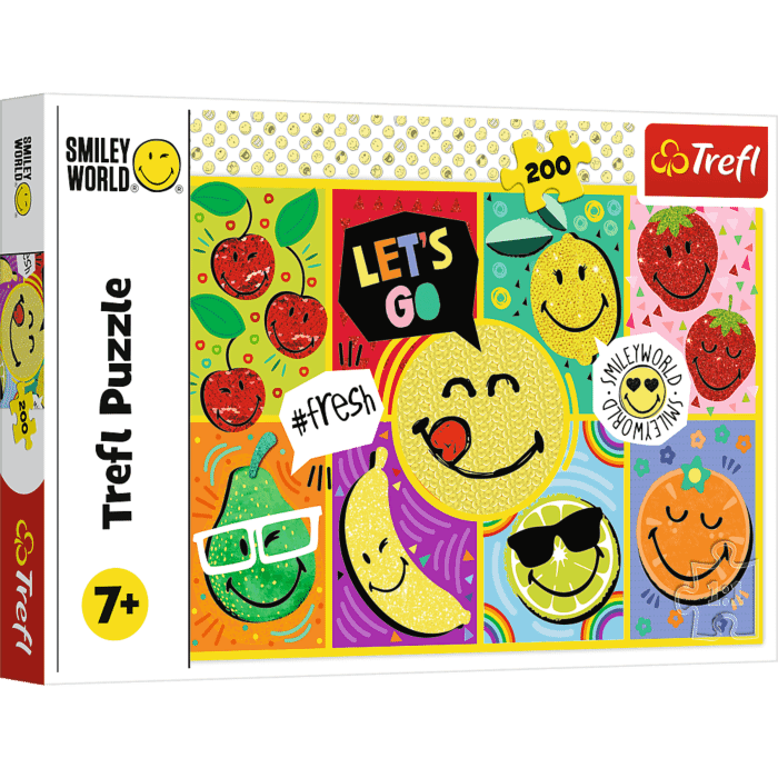 Puzzle Smiley 200 el. Wesoły Smiley - opakowanie