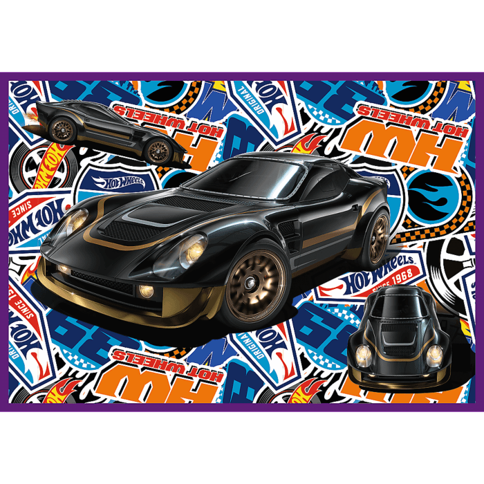 Puzzle Trefl - Hot Wheels, Masini de Curse, 4 x 250 piese Puzzle Trefl - Hot Wheels, Masini de Curse, 4 x 250 piese