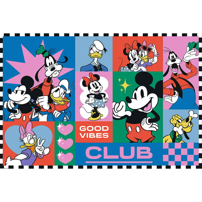 Puzzle Disney 2 x 200 el. Czas z przyjaciółmi - zawartość opakowania 2/2