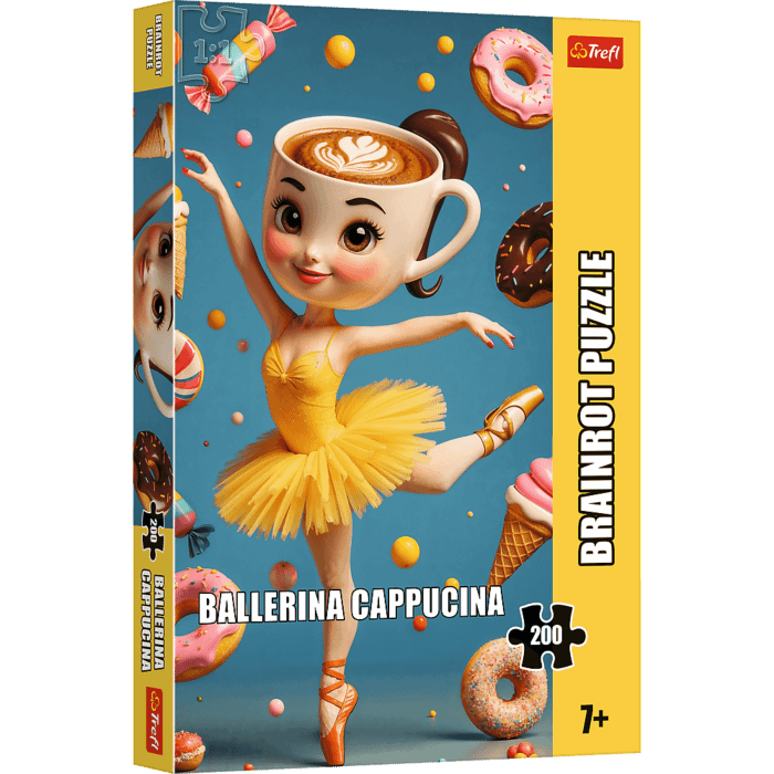 Puzzle 200 el. BrainRots, Ballerina Cappuccina - opakowanie