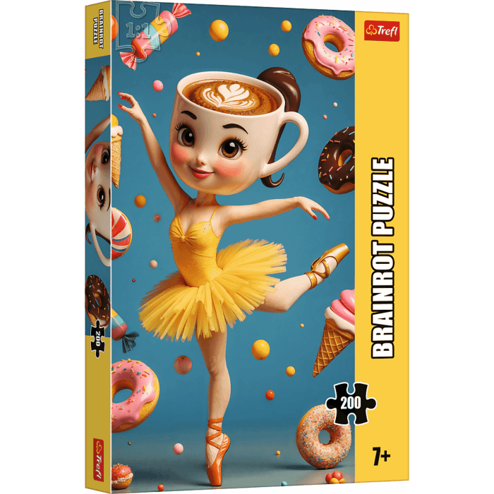 Puzzle 200 el. BrainRots Ballerina Cappuccina - opakowanie 