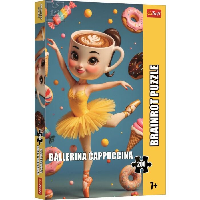 Puzzle 200 el. BrainRots Ballerina Cappuccina - opakowanie 