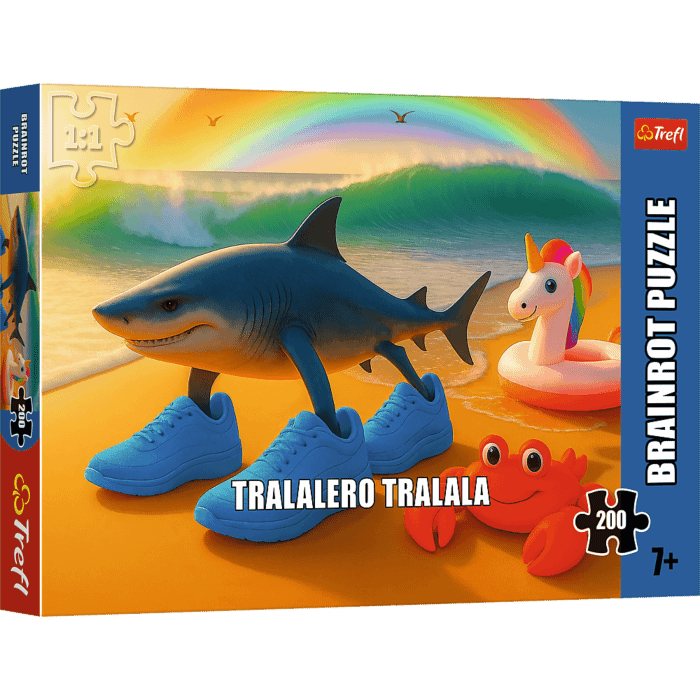 Puzzle 200 el. BrainRots, Tralalero Tralala - opakowanie