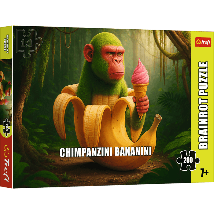 Puzzle 200 el. BrainRots, Chimpanzini Bananin - opakowanie