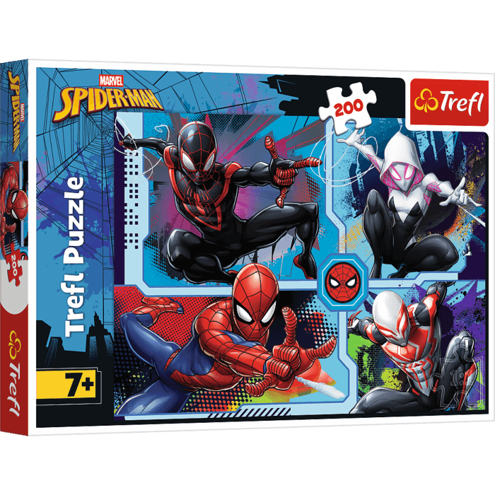 Puzzle Marvel Spiderman 200 el. Pajęcze zagadki - opakowanie 