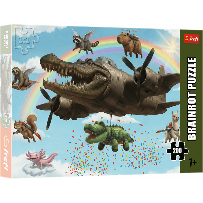 Puzzle 200 el. BrainRots, Bombardino Crocodilo - opakowanie