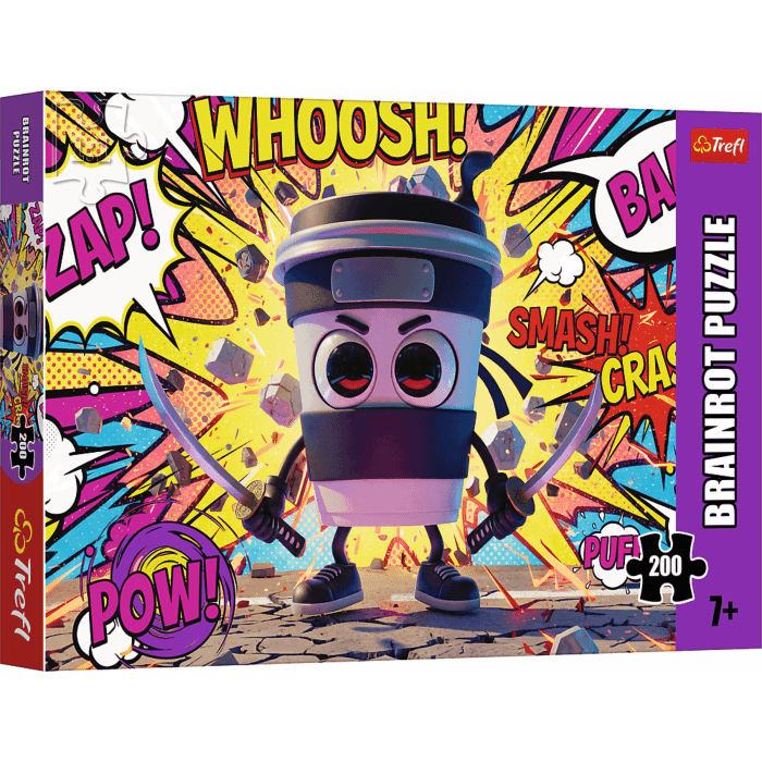 Puzzle 200 el. BrainRots, Cappuccino Assassino - opakowanie 