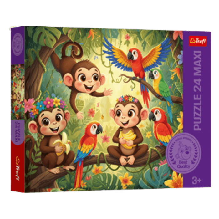 Puzzle 24 Maxi Małpki i przyjaciele - opakowanie