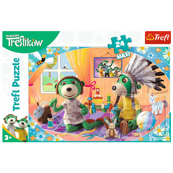 Bawmy się razem! Rodzina Treflików - puzzle 24 maxi od Trefl