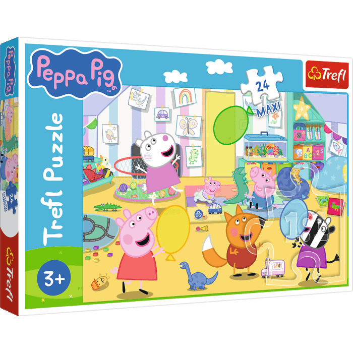 Puzzle 24 maxi Peppa Pig, Piękna Peppa - opakowanie Puzzle 24 maxi Peppa Pig, Piękna Peppa - opakowanie