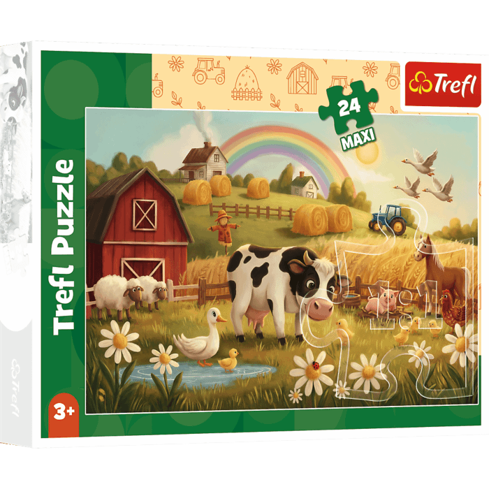 Puzzle 24 Maxi Krowa na farmie - opakowanie 