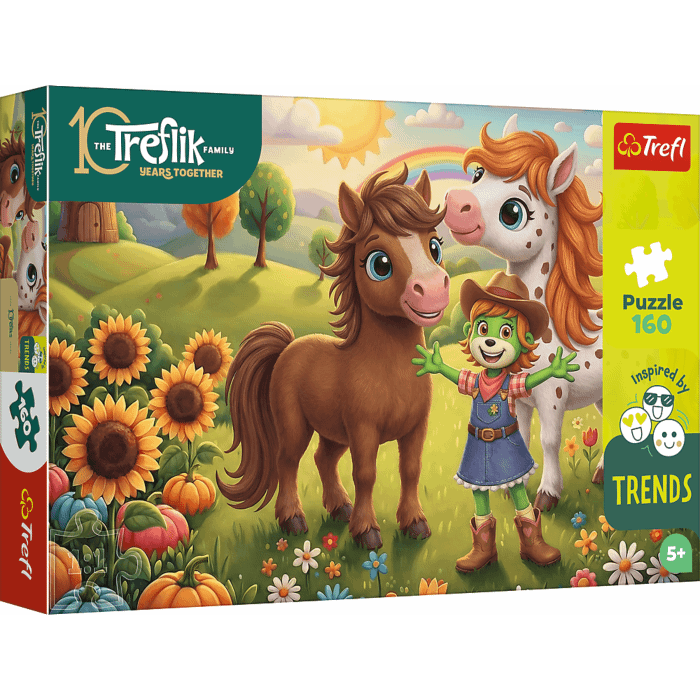 Puzzle Rodzina Treflików, Inspired By Trends 160 el. Konik - opakowanie 