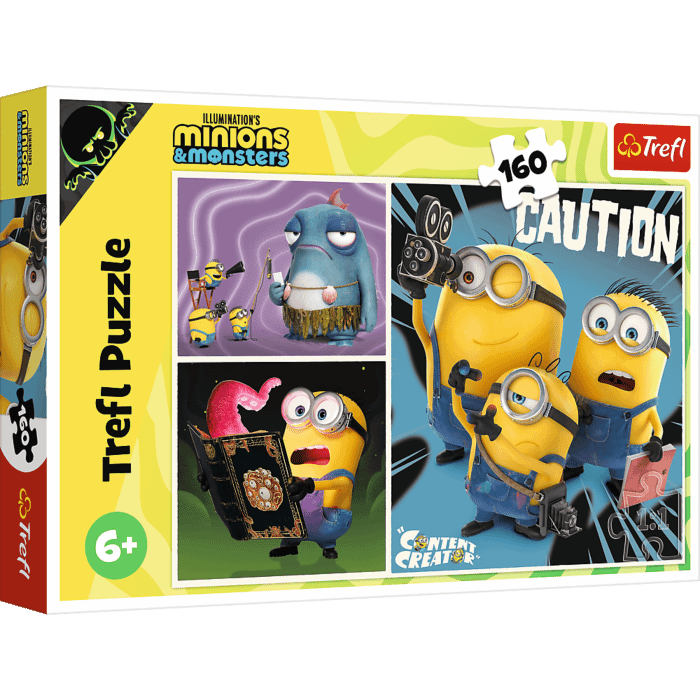 Puzzle Minionki 160 el. Historie Minionków - opakowanie 