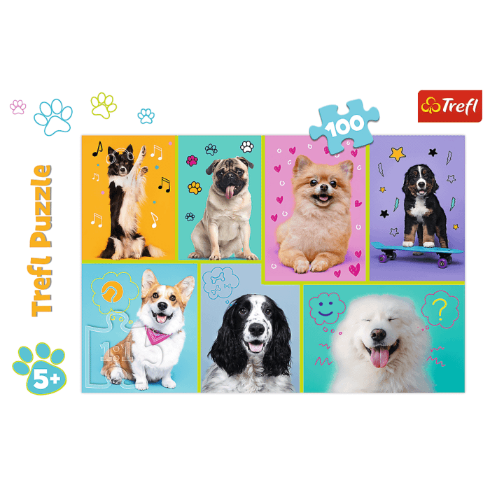 100 elementów Trefl Puzzle Pieski