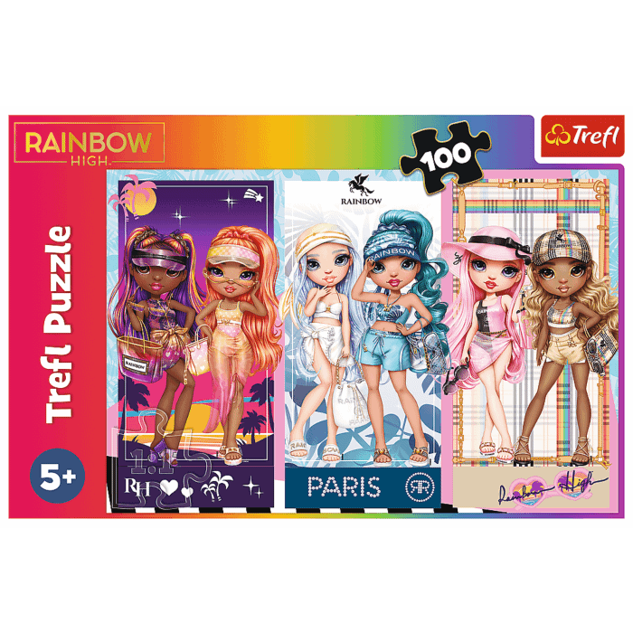Tęczowe laleczki, puzzle 100 elementów | Trefl