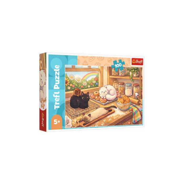 Puzzle 100 el. Kociaki łobuziaki - opakowanie 