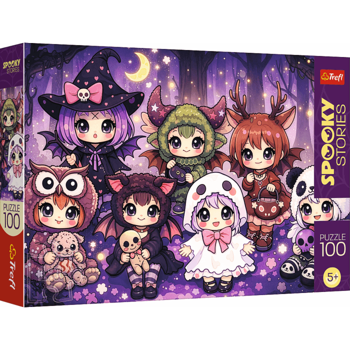 Puzzle 100 el. Spooky Stories - Leśna drużyna czarów - opakowanie 