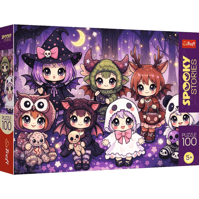 Puzzle 100 el. Spooky Stories - Leśna drużyna czarów - opakowanie 