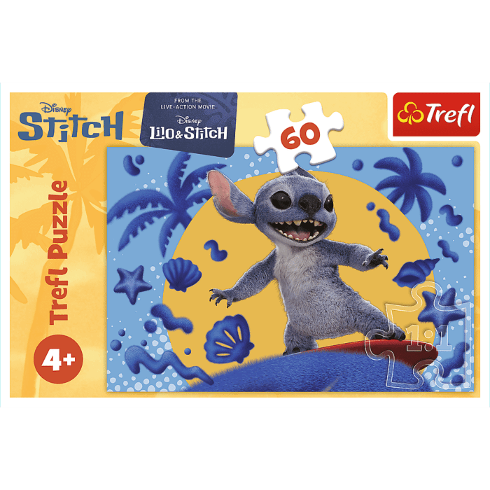 Puzzle Lilo & Stitch 60 el. Dzień ze Stitchem | Trefl