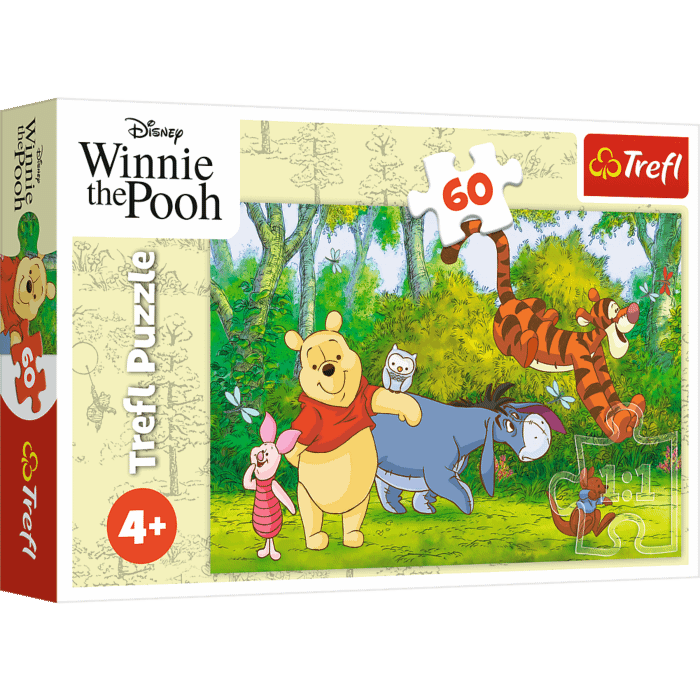 Puzzle 60 el. Smaczny miodek, Kubuś Puchatek - opakowanie Puzzle 60 el. Smaczny miodek, Kubuś Puchatek - opakowanie