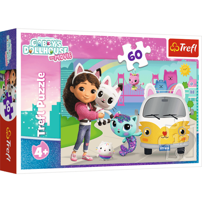 Puzzle 60 el. Gabby i kocie przygody, Koci Domek Gabi - opakowanie