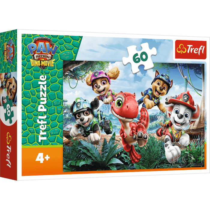 Puzzle Psi Patrol 60 el. Dinozaurom na ratunek - opakowanie 