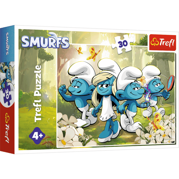 Puzzle Smerfy 30 el. Smerfne przygody - opakowanie Puzzle Smerfy 30 el. Smerfne przygody - opakowanie