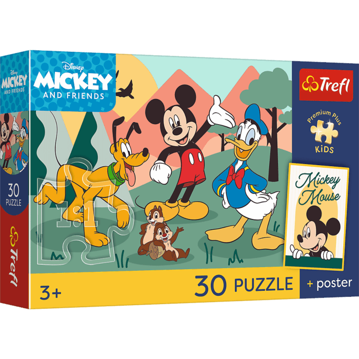 Puzzle 30 el. Bajkowe chwile + unikalny plakat - opakowanie 