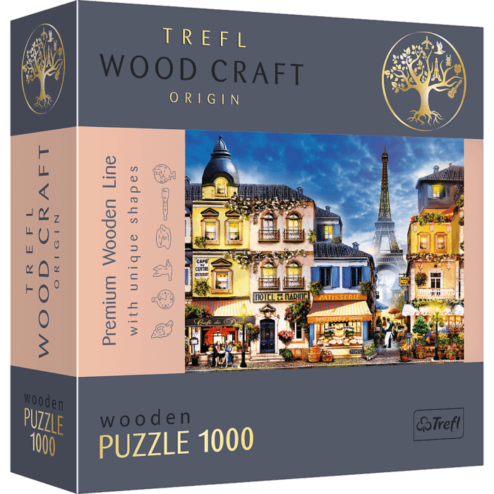 Francuska Uliczka - Puzzle drewniane 1000 elementów Trefl