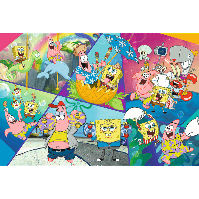 Puzzle SpongeBob 300 el. SpongeBob w Bikini Dolnym - zawartość opakowania