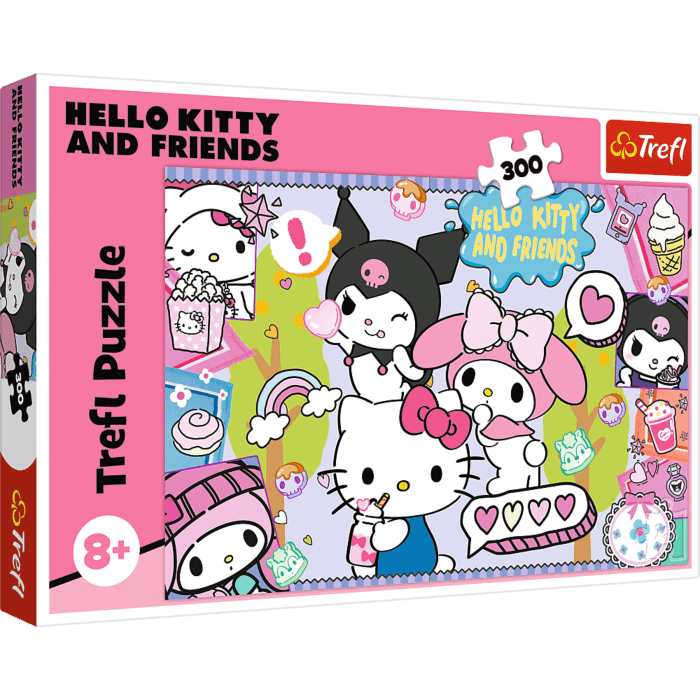 Puzzle Hello Kitty 300 el. Szalone trio - opakowanie Puzzle Hello Kitty 300 el. Szalone trio - opakowanie