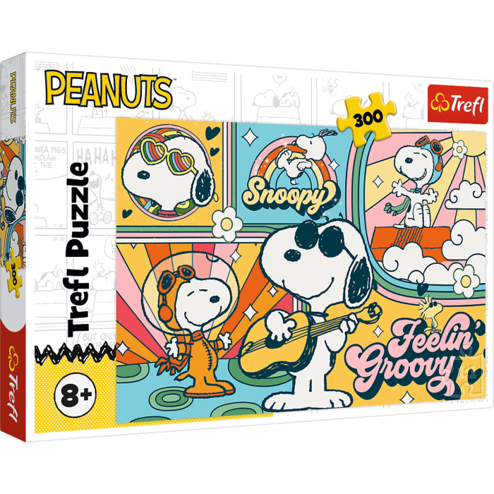 Puzzle 300 el. Zabawny świat Fistaszków - opakowanie 