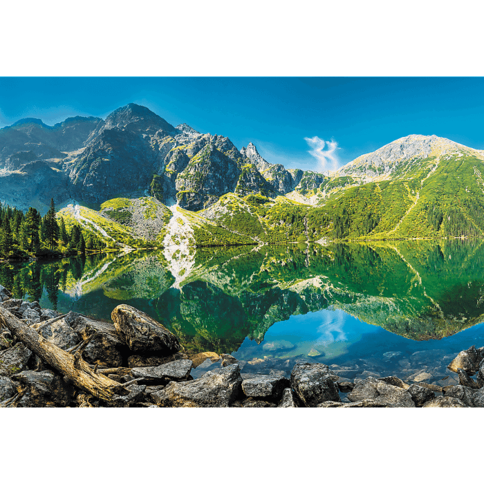Jezioro Morskie Oko, Tatry, Polska - puzzle 1500 elementów od Trefl - zdjęcie 2